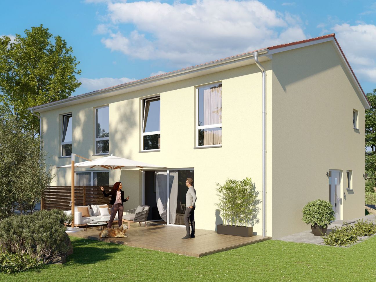 Haus Doppelhaus Naunhof