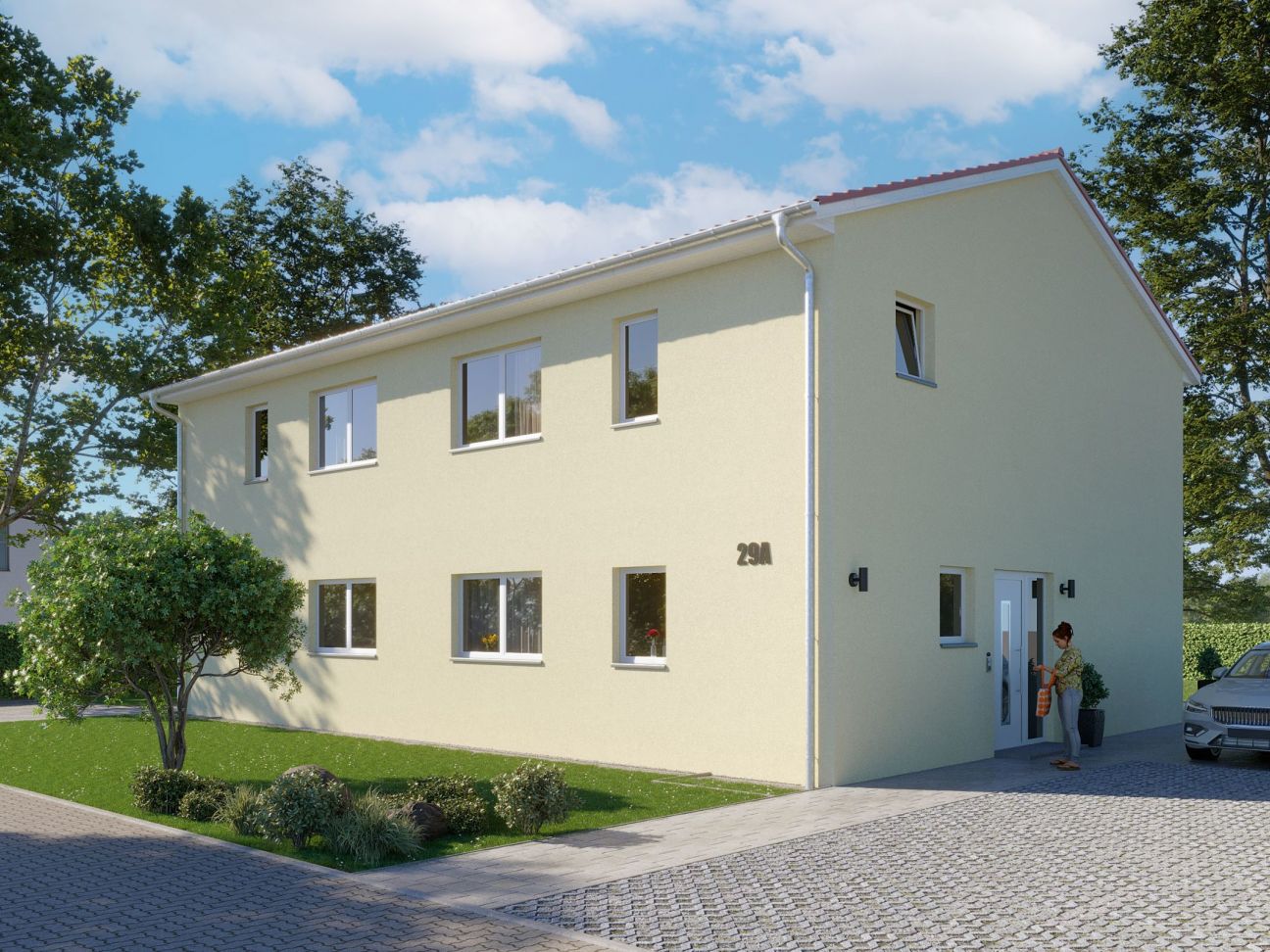 Haus Doppelhaus Naunhof