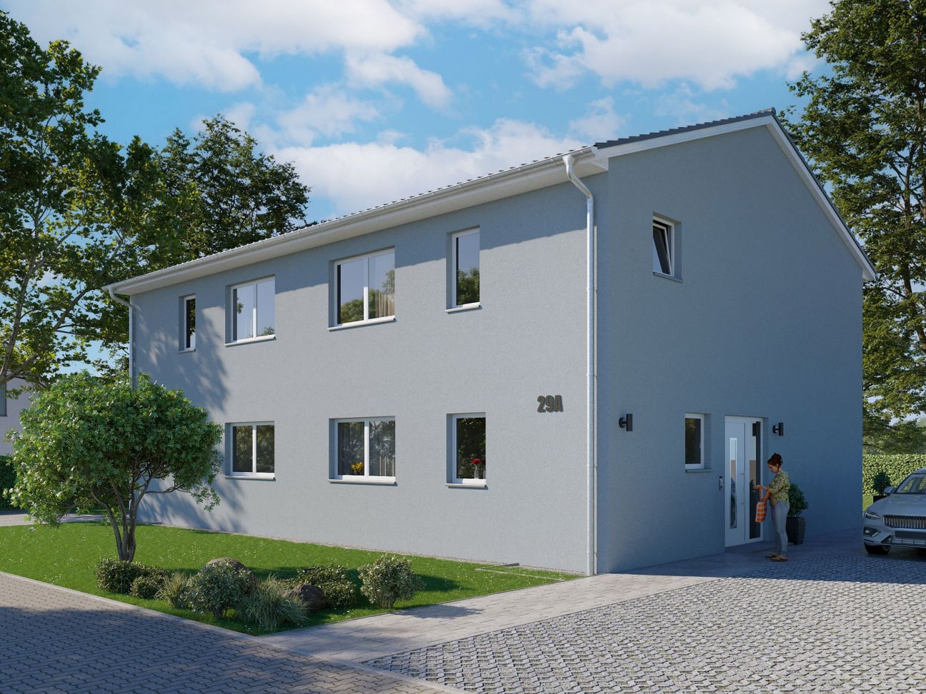 Haus Doppelhaus Naunhof