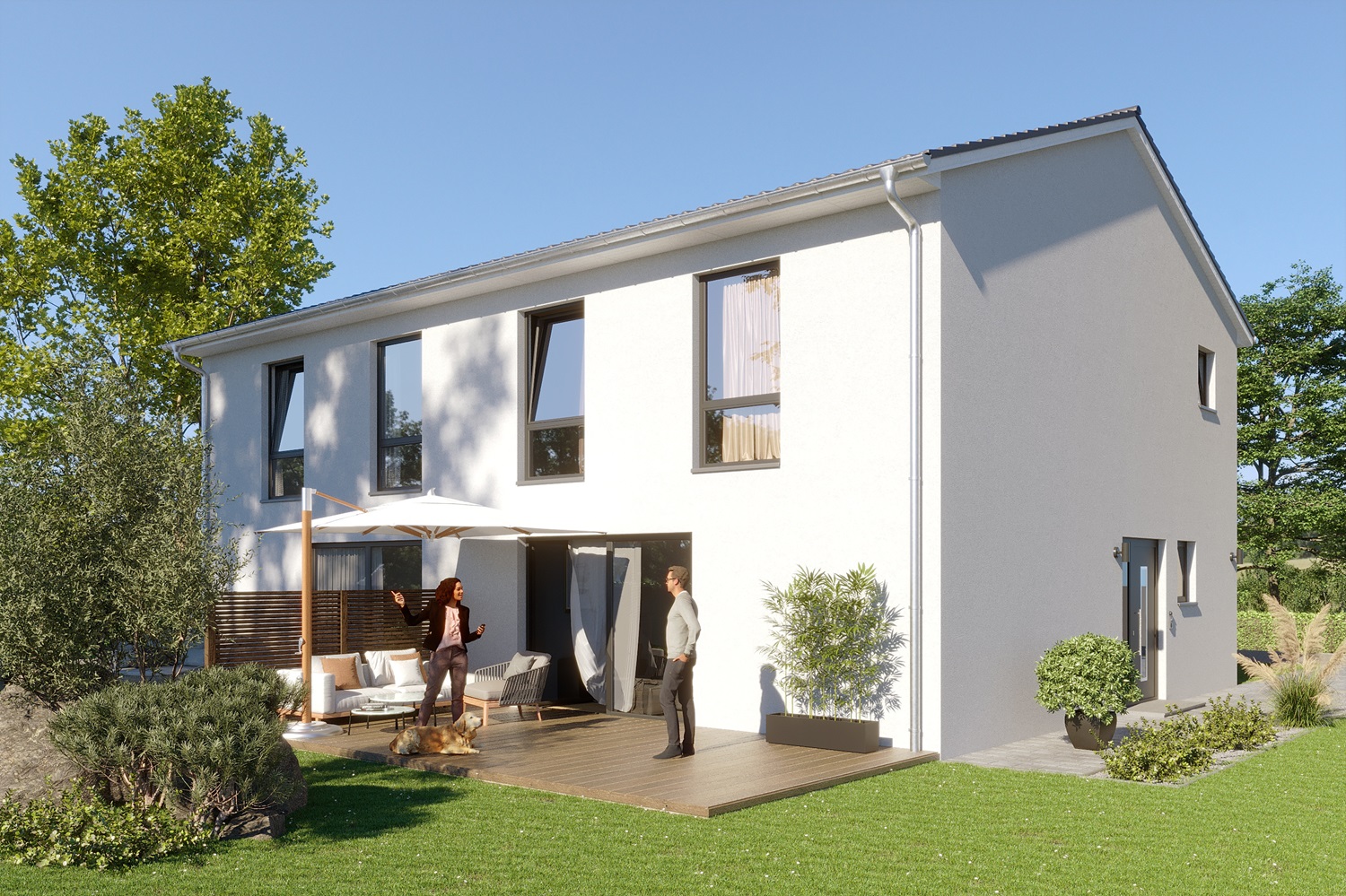 Haus Baugebiet Naunhof - Grillensee
Hier entsteht ein Doppelhaus mit Febro Massivhaus für Sie.